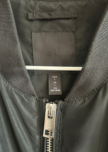 Siyah Fermuarlı Erkek Bomber Ceket - Görsel 4