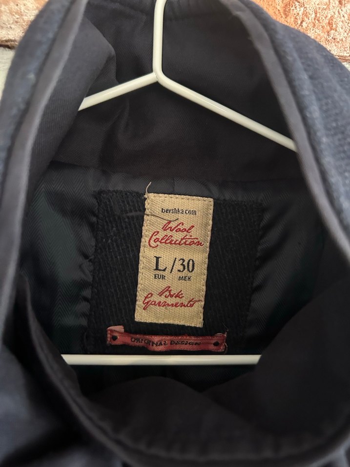 Çift Düğmeli Lacivert Kaban - Görsel 4