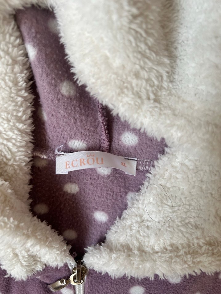 Mor Puantiyeli Tulum Pijama - Görsel 3