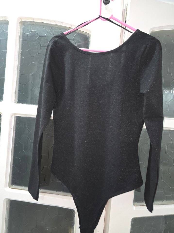 Uzun Kollu Siyah Kadın Bluz - Görsel 4