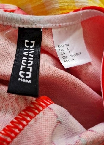 Çiçek Desenli Kırmızı Midi Elbise - Görsel 4