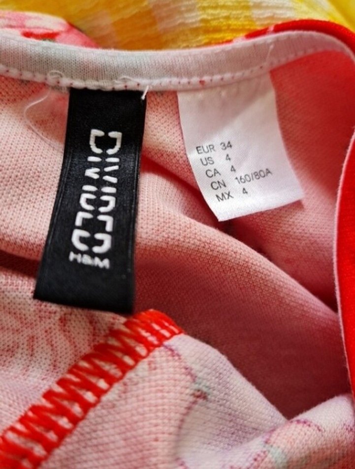 Çiçek Desenli Kırmızı Midi Elbise - Görsel 4