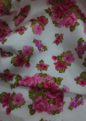 Pembe Çiçek Desenli Bohem Kadın Bluz - Görsel 6