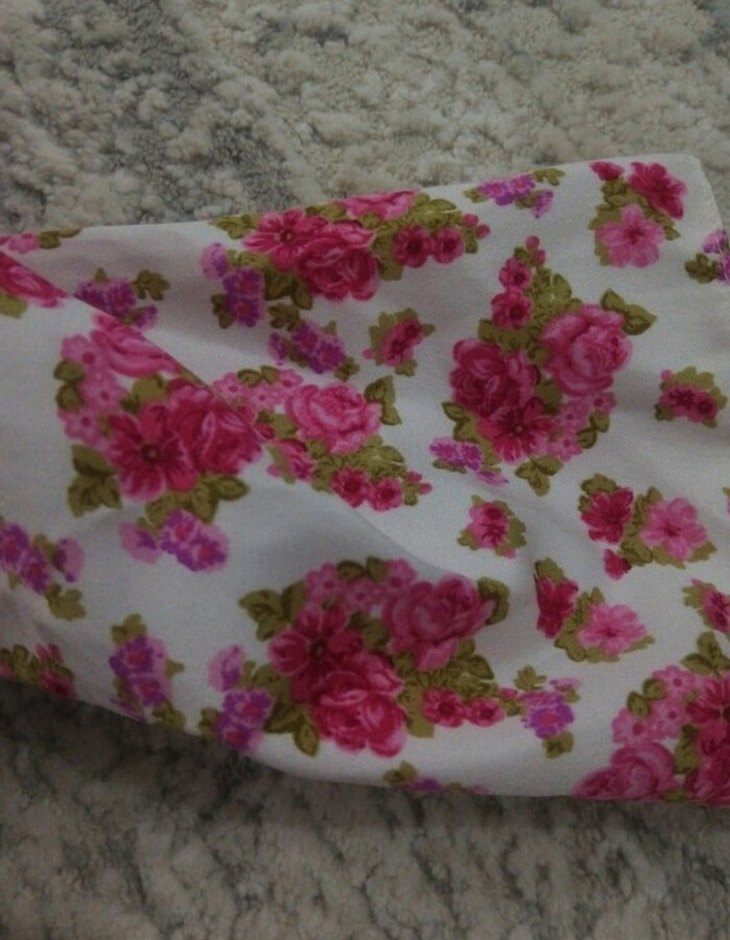 Pembe Çiçek Desenli Bohem Kadın Bluz - Görsel 5