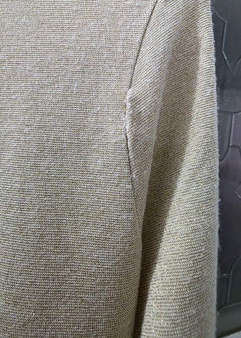 Bej u Yaka Uzun Kollu Kadın Bluz - Görsel 3