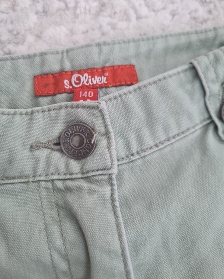 Kadın Haki Denim Midi Etek Fermuarlı - Görsel 4