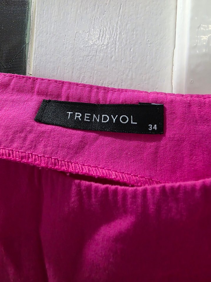 Drapeli Midi Pembe Kadın Elbise - Görsel 3