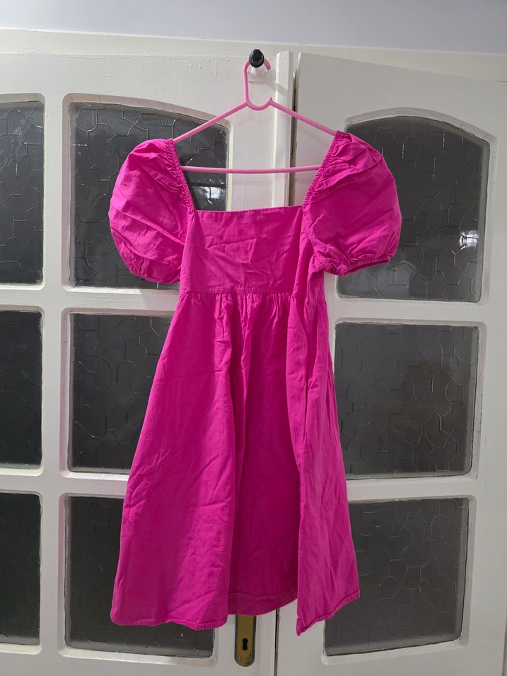 Drapeli Midi Pembe Kadın Elbise - Görsel 2