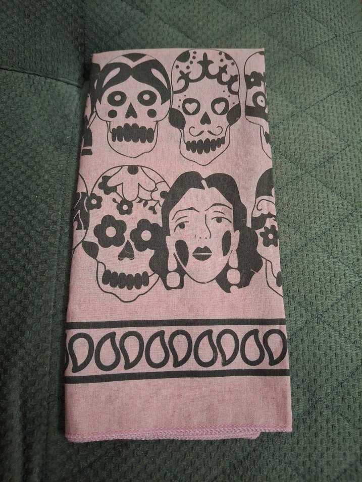 Pembe Vintage Kadın Fular - Görsel 2