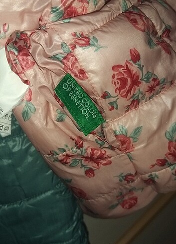 8 Yaş Beden pembe Renk Benetton Çift Taraflı Mont