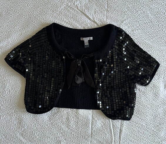 Siyah abiye Bolero