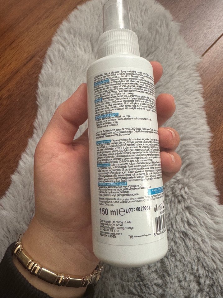 NEVA Nevablond Doğal Renk Açıcı Sprey - Görsel 3