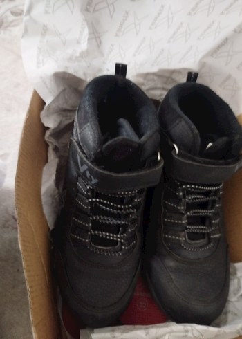 Erkek Çocuk Siyah Biker Bot Velcro - Görsel 6