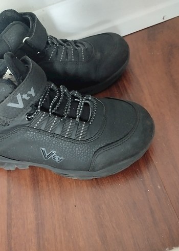 Erkek Çocuk Siyah Biker Bot Velcro - Görsel 3