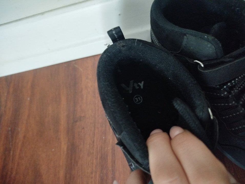 Siyah Erkek Çocuk Biker Botları Velcro - Görsel 3