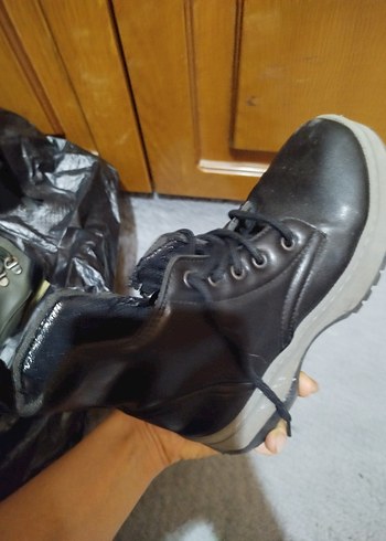 Platform Topuklu Siyah Kadın Bot - Görsel 2