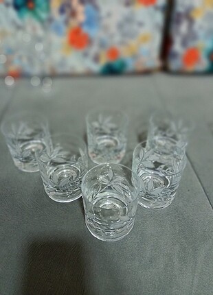 6 li kristal bardak