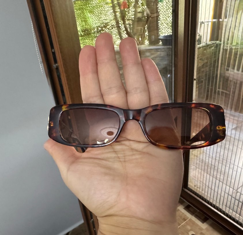 Klasik Kahverengi Şeffaf Kadın Güneş Gözlüğü - Görsel 3