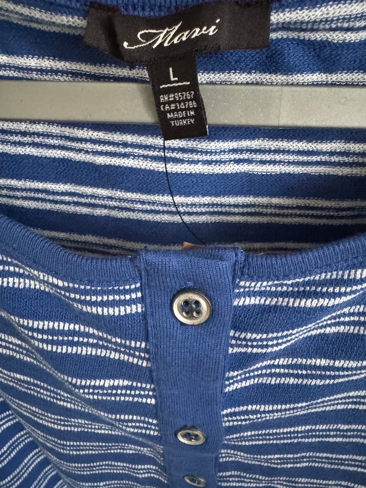 Kadın Lacivert Çizgili Kolsuz  Elbise - Görsel 5