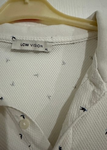 LCW Erkek Beyaz Baskılı Polo Tişört - Görsel 2