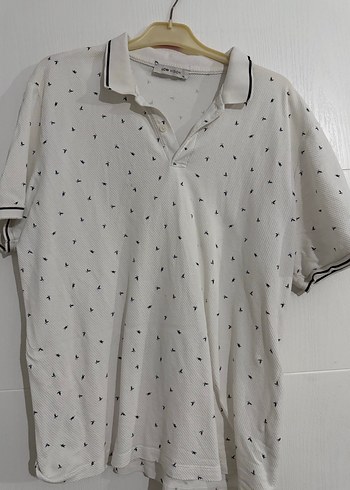 LCW Erkek Beyaz Baskılı Polo Tişört - Görsel 3