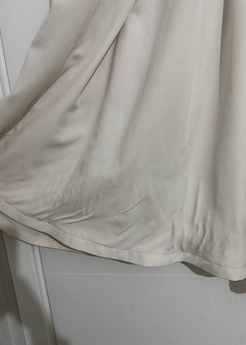 Kırık beyaz Midi Piliseli Kadın Etek - Görsel 3