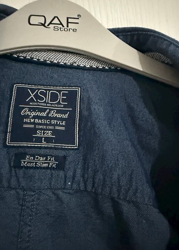 Erkek Mavi Denim Gömlek Uzun Kollu - Görsel 2