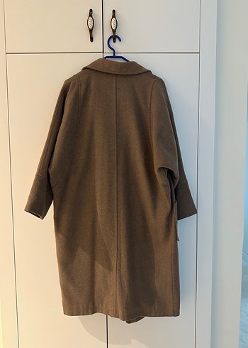 Zara Düğmeli Kahverengi Uzun Kaban