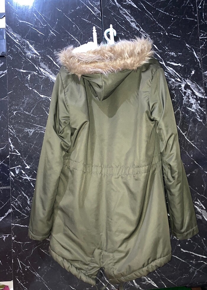 haki L beden kadın mont - Görsel 2