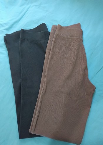 Zara Kahverengi ve Siyah Basic Tayt