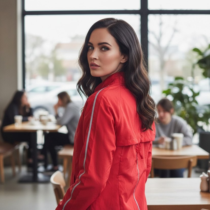 Nike Kırmızı Fermuarlı Kadın Eşofman Üstü - Görsel 2