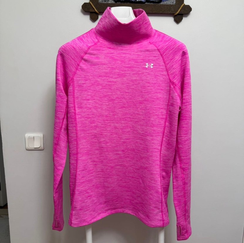 Under Armour Pembe Yüksek Yakalı Kadın Sweatshirt - Görsel 3