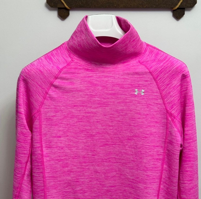 Under Armour Pembe Yüksek Yakalı Kadın Sweatshirt - Görsel 5