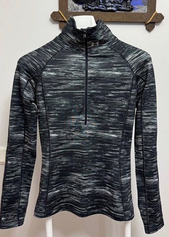 Under Armour Gri Yüksek Yakalı Fermuarlı Kadın Spor Üstü - Görsel 3