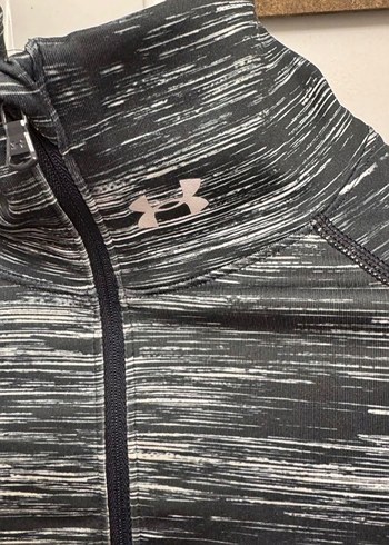 Under Armour Gri Yüksek Yakalı Fermuarlı Kadın Spor Üstü - Görsel 6