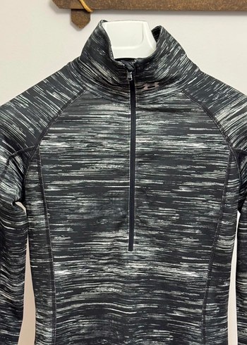 Under Armour Gri Yüksek Yakalı Fermuarlı Kadın Spor Üstü - Görsel 5