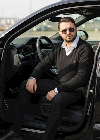 Gant V Yakalı Erkek Ofis Triko - Görsel 2