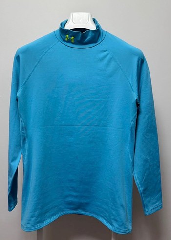 Under Armour Mavi Yüksek Yakalı Uzun Kollu Spor Üst - Görsel 3