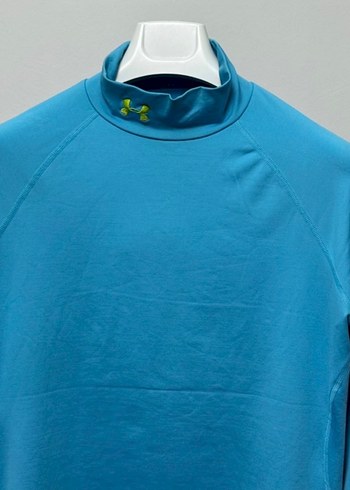 Under Armour Mavi Yüksek Yakalı Uzun Kollu Spor Üst - Görsel 5