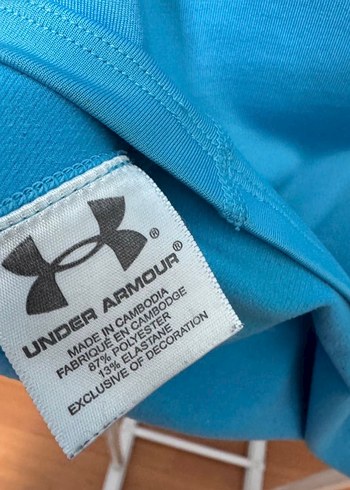 Under Armour Mavi Yüksek Yakalı Uzun Kollu Spor Üst - Görsel 7