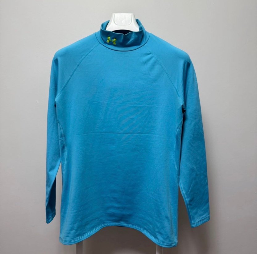 Under Armour Mavi Yüksek Yakalı Uzun Kollu Spor Üst - Görsel 3