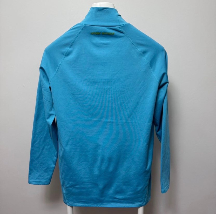 Under Armour Mavi Yüksek Yakalı Uzun Kollu Spor Üst - Görsel 4