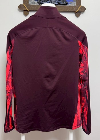 Under Armour Bordo Kadın Fermuarlı Yüksek Yakalı Sweatshirt - Görsel 4