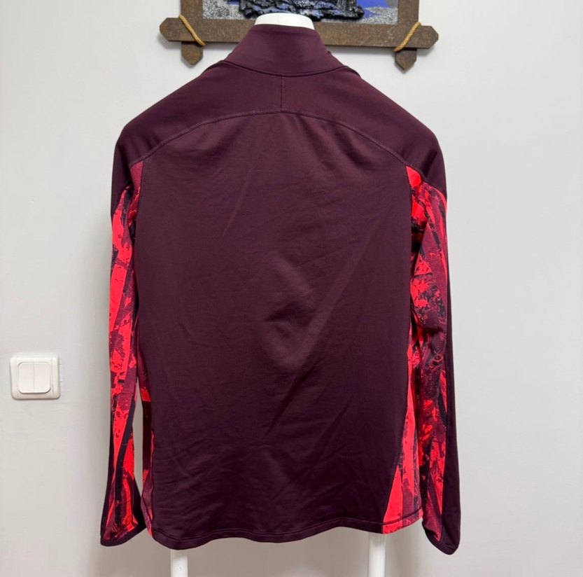 Under Armour Bordo Kadın Fermuarlı Yüksek Yakalı Sweatshirt - Görsel 4