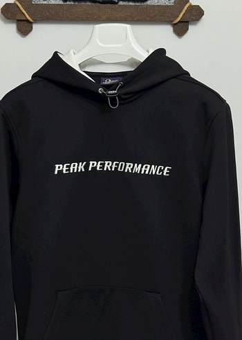 Peak Performance Siyah Erkek Kapüşonlu Sweatshirt - Görsel 6