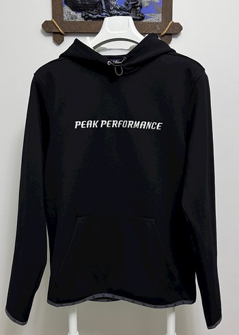 Peak Performance Siyah Erkek Kapüşonlu Sweatshirt - Görsel 4