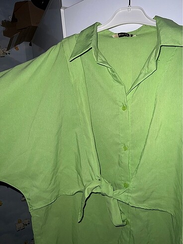 Diğer Fosforlu yeşil elbise