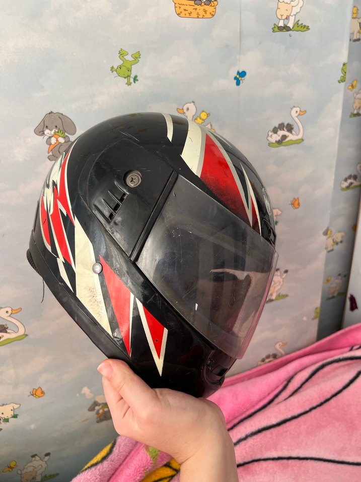 Fermuarlı yünlü Motosiklet Kaskı - Görsel 2