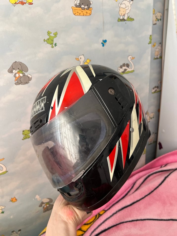 Fermuarlı yünlü Motosiklet Kaskı - Görsel 3