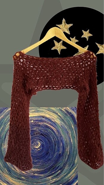 Kırmızı tüy shrug